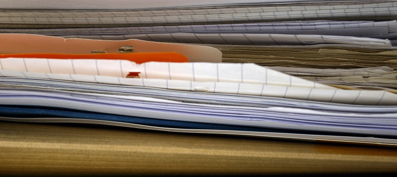 a pile of papers